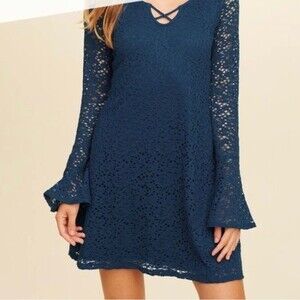 Hollister | Dresses | Hollister Longsleeve Crochet Mini Dress Size S |  Poshmark